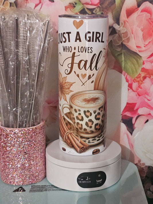 Fall Tumbler  Just a Girl Who Loves Fall#2