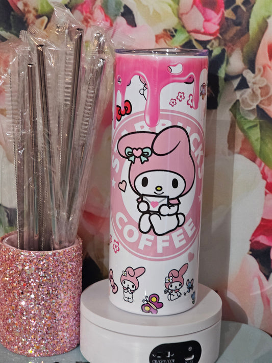 VERY CUTE  COFFEE TUMBLER PINK